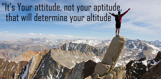 Attitude Determines Altitude